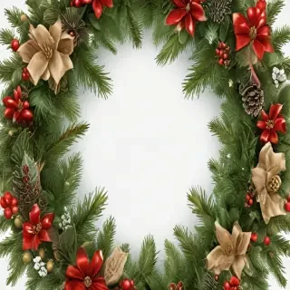 christmas wreath transparent