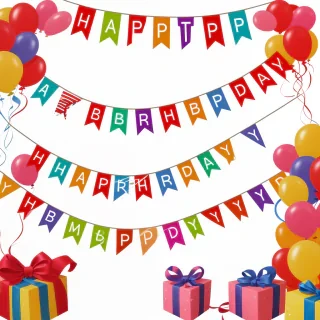 happy birthday banner png