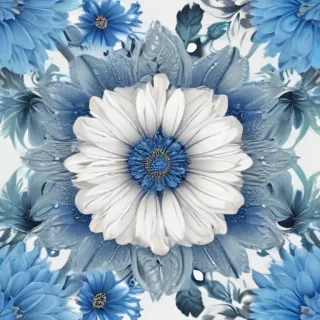 blue flower clip art