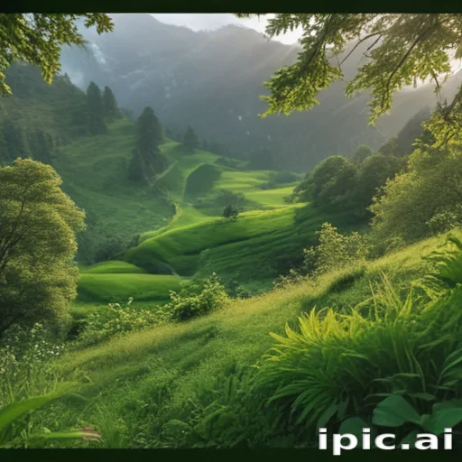 greenery background aesthetic