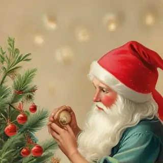 vintage christmas images to print
