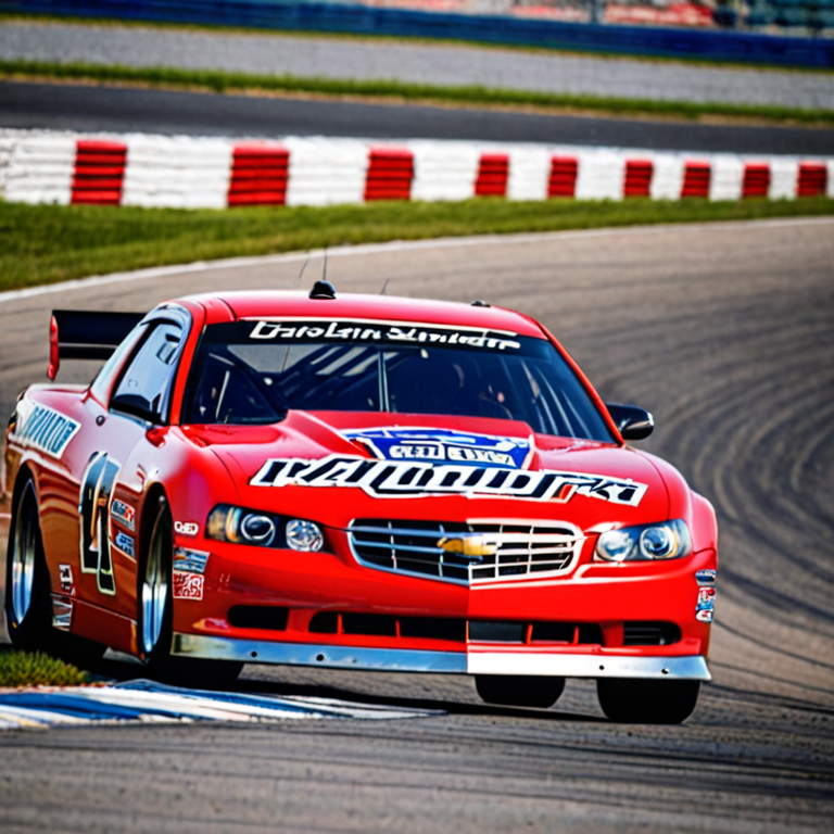 red chevy race car
