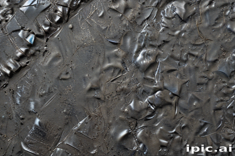 Textured Surface of Dark Material with Intricate Patterns and ...