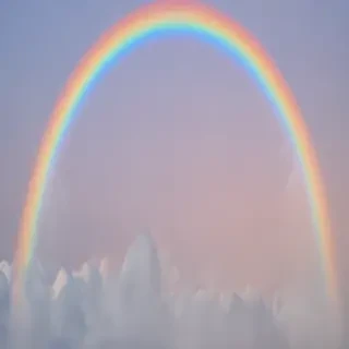 pastel coloured rainbow