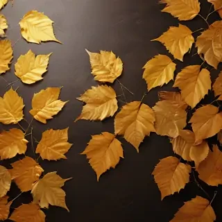 golden leaves background