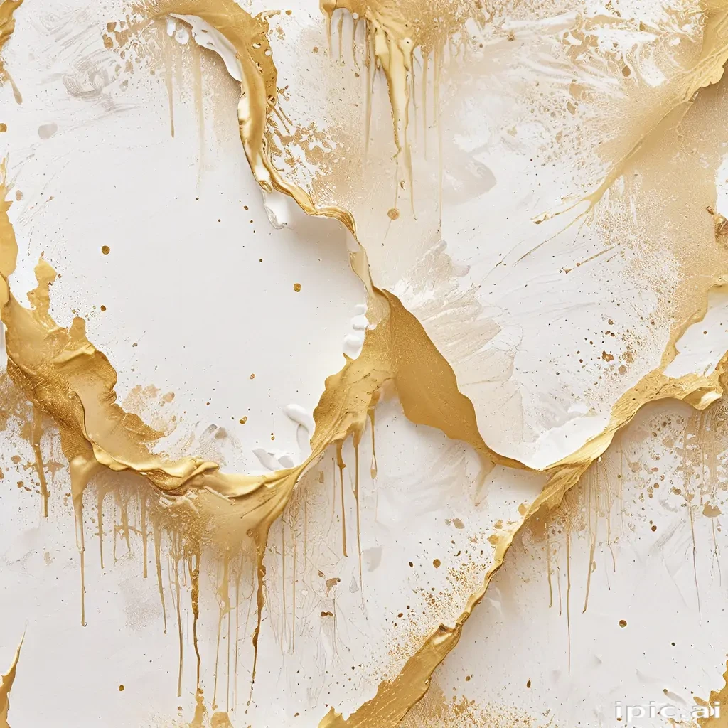 gold and white background