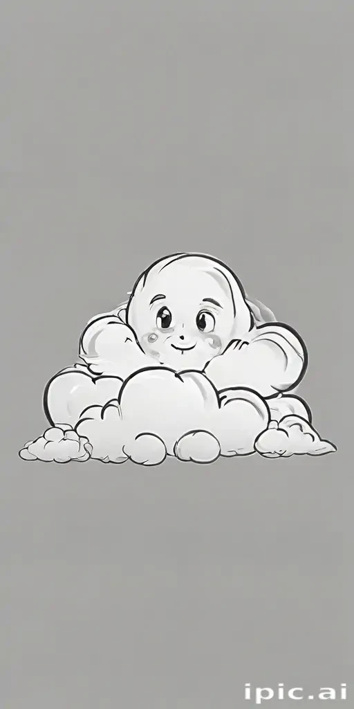 cartoon cloud drawing