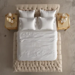 bed top view