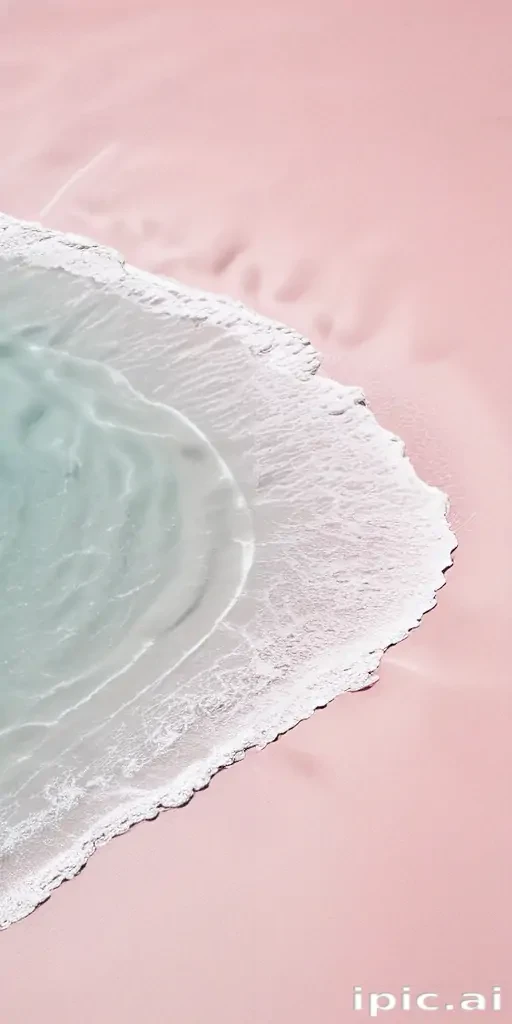 pastel pink beach wallpaper