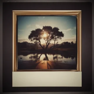 aesthetic polaroid frame