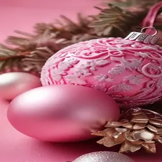 pink christmas desktop wallpaper