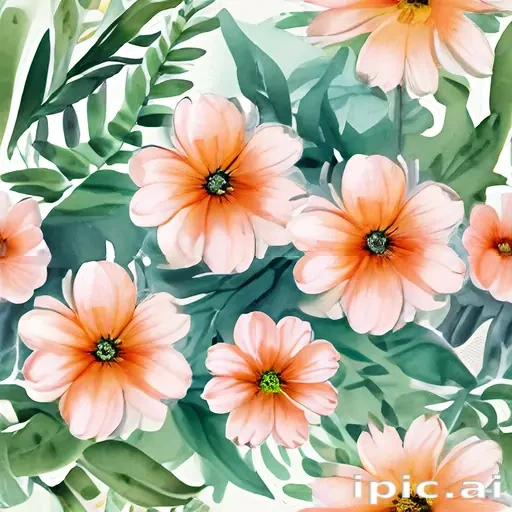 flower watercolor background