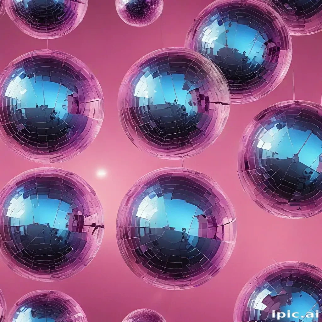transparent disco balls