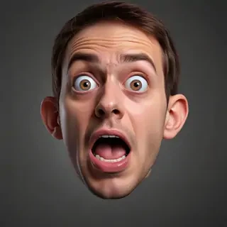 shocked face png
