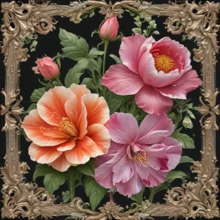 flower transparent border