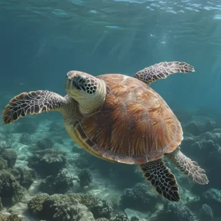 sea turtle desktop background