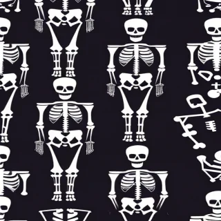 skeleton background