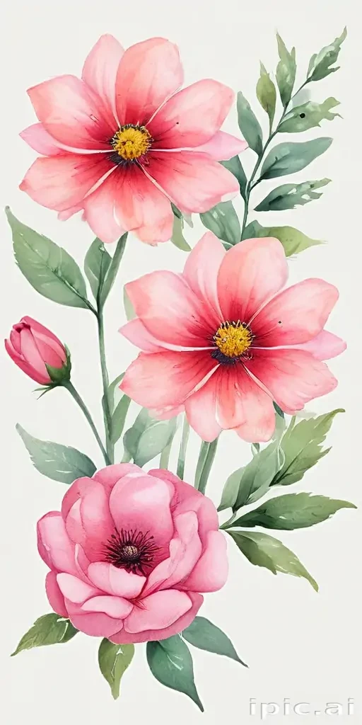 clipart watercolor flowers
