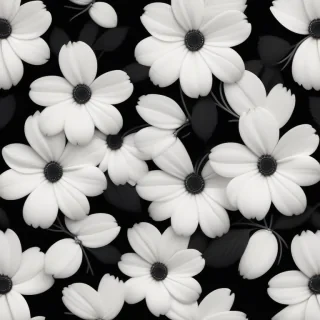flower background black and white