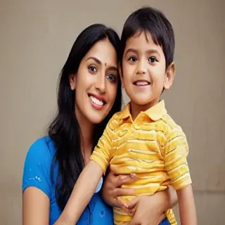 indian mom and son