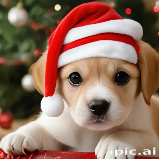 puppy christmas dog wallpaper