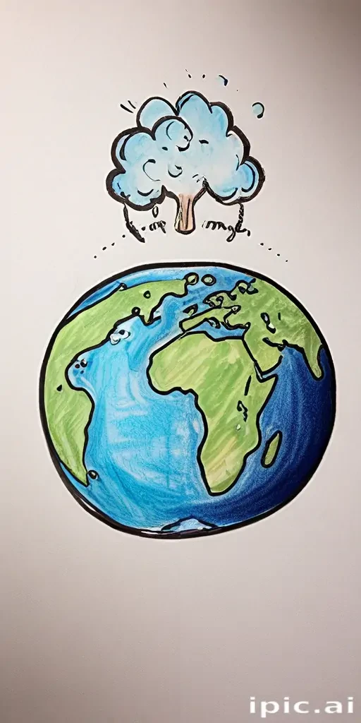 earth cartoon drawing