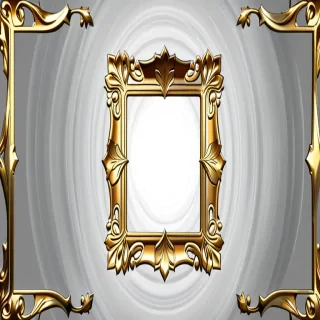 transparent gold frame