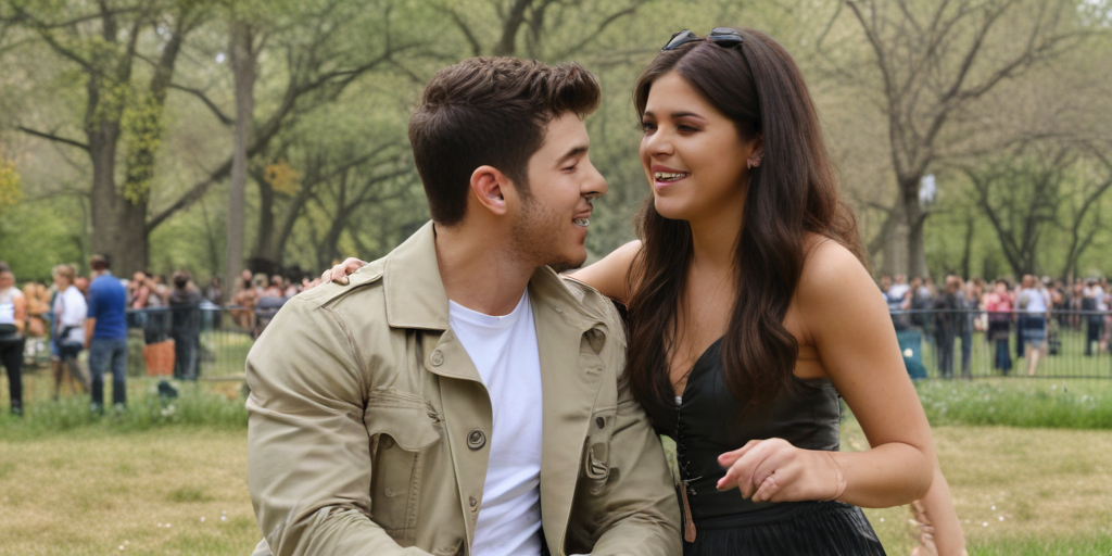 nick jonas and selena gomez central park