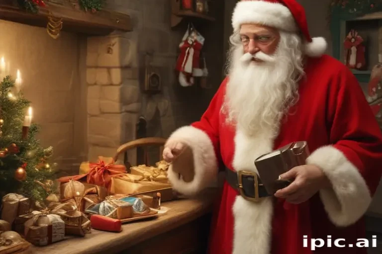 images of vintage santa
