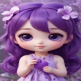 kawaii cute purple wallpaper