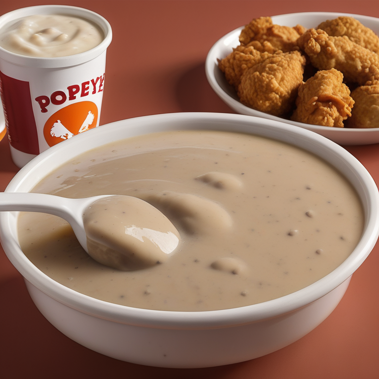 does popeyes gravy have pork