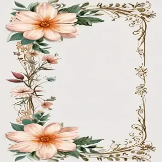 png border flower