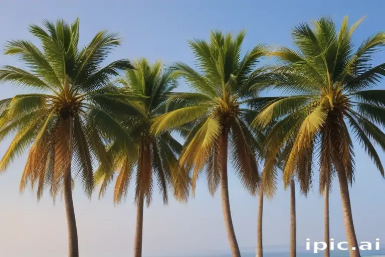 palm trees transparent