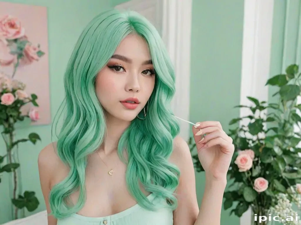 aesthetic mint green