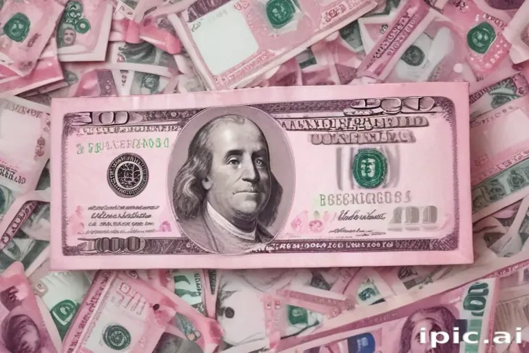 pink money background