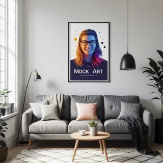 mockup wall art