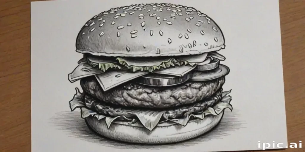 hamburger drawing