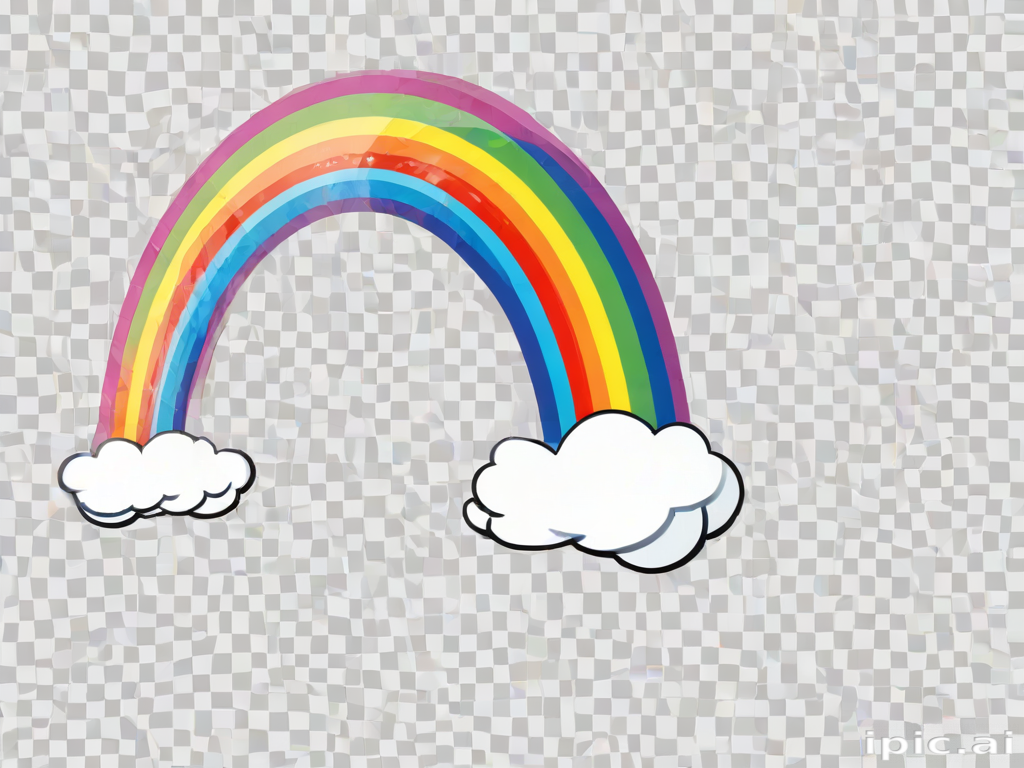 transparent background rainbow clipart