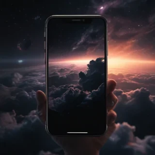 black aesthetic iphone wallpaper