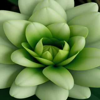 green flower png