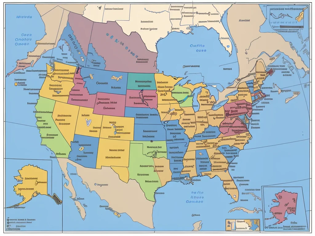 usa state map