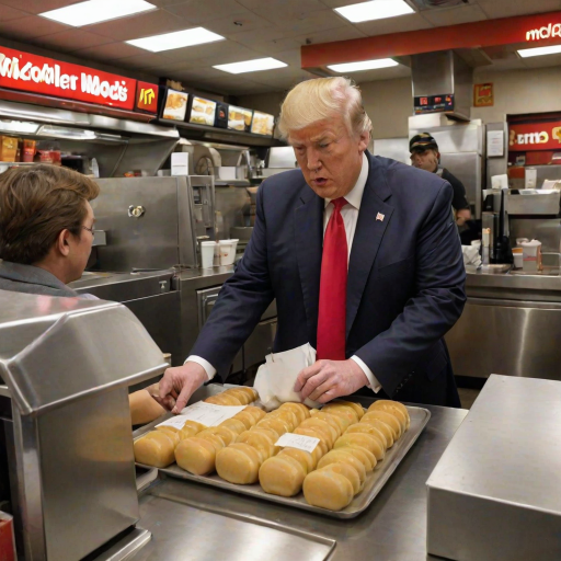 donald trump working at mcdonalds