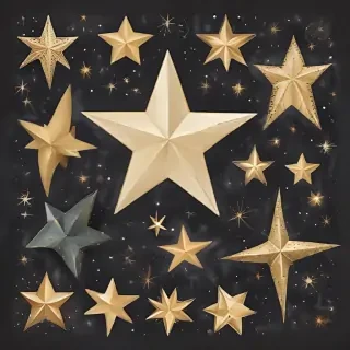 christmas stars clipart