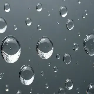 water droplets transparent