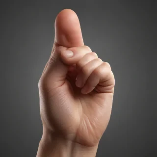 point finger png