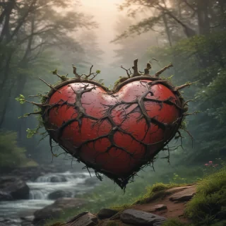 backgrounds broken heart