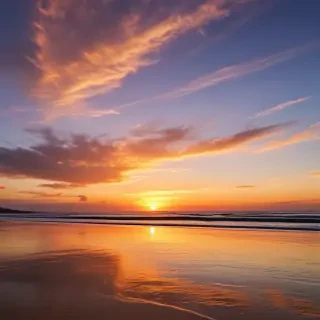 beach background sunset