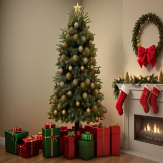 christmas tree no background