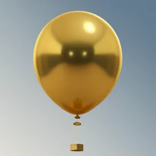 gold balloon png