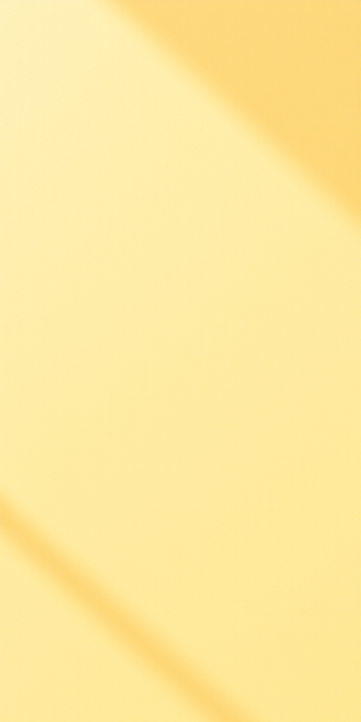 A smooth textured light yellow background with soft shadows, taken with a DSLR camera at f/4, ISO 100, 50mm lens, in natural light, with a shallow depth of field for enhanced clarity.
